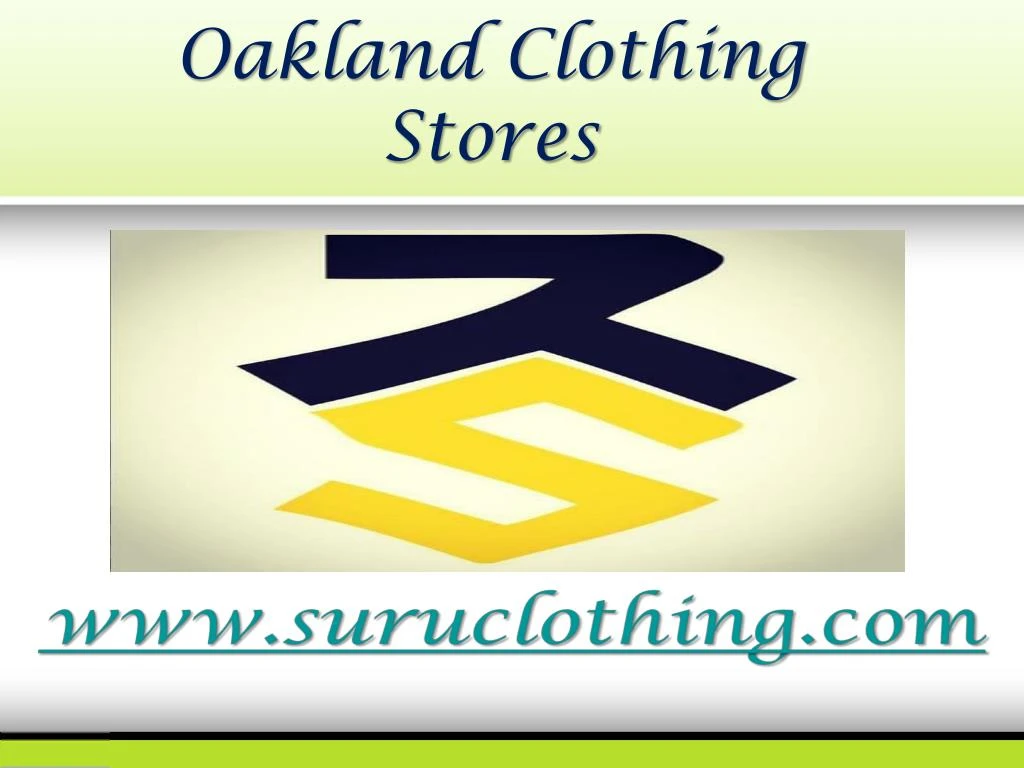 oakland clothing stores