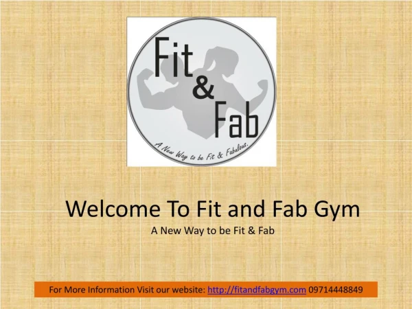 Fit and Fab Gym - Fitness,Zumba Center in Chandkheda Ahmedabad