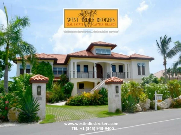 Specialise in Real Estate can earn a Fortune by Dealing in Cayman Property