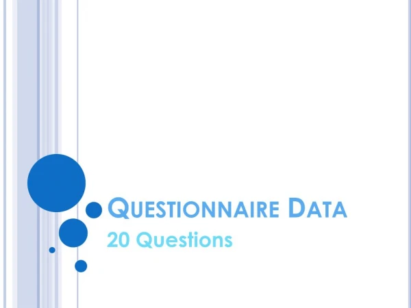 Questionnaire data
