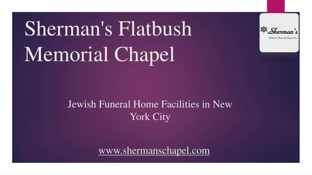 sherman s flatbush memorial chapel