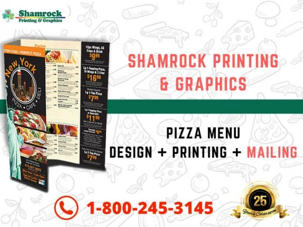 Shamrock Printing and Graphics - Pizza Menu Printing Company