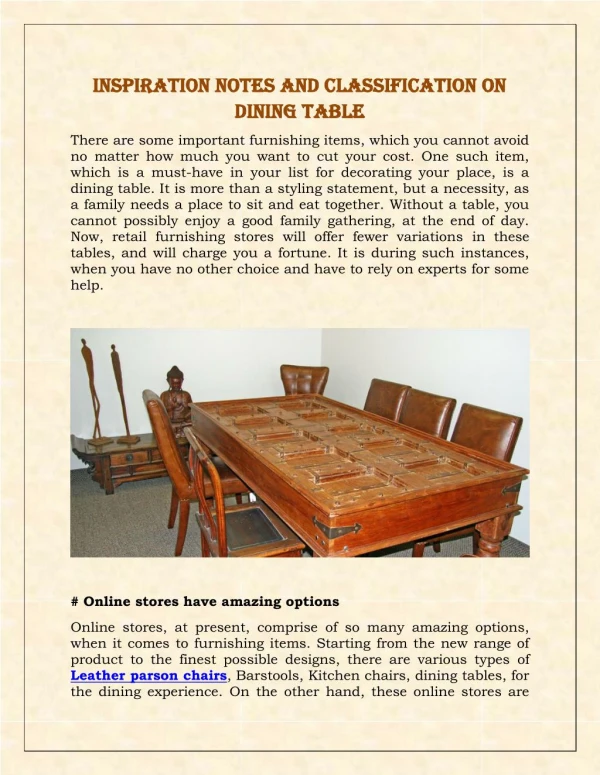 Inspiration Notes And Classification On Dining Table