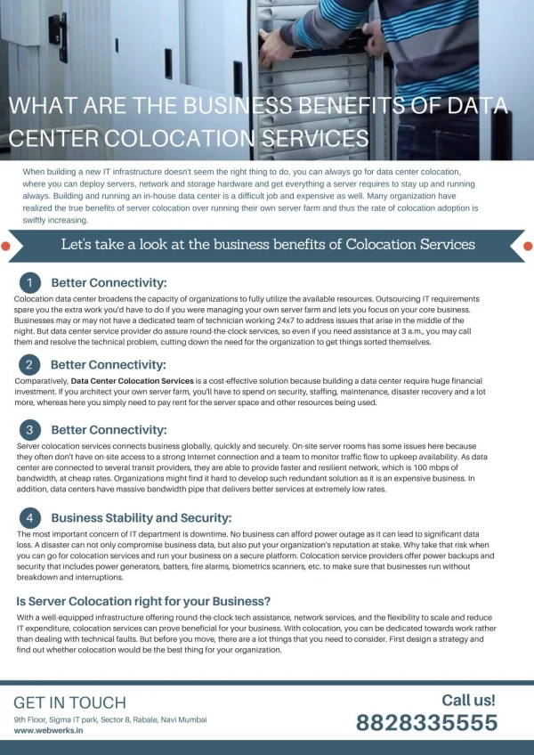 What are the Business Benefits of Data Center Colocation Services