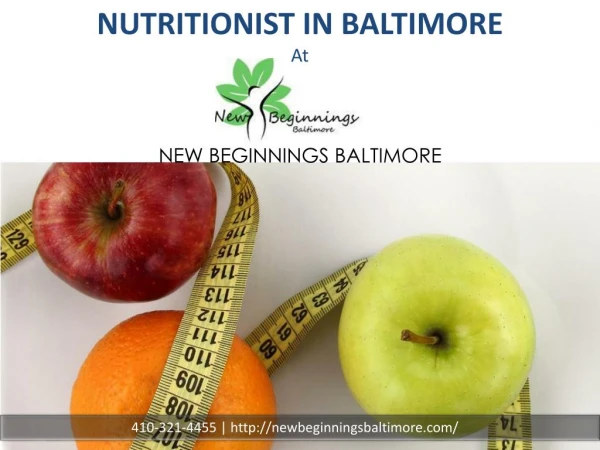 Nutritionist in Baltimore | Nutrition Programs | New Beginnings MD