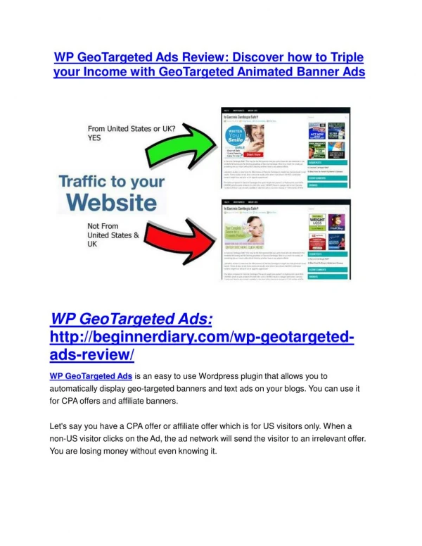 WP GeoTargeted Ads Reviews and Bonuses-- WP GeoTargeted Ads
