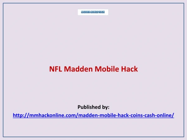 Madden Mobile Hack-NFL Madden Mobile Hack