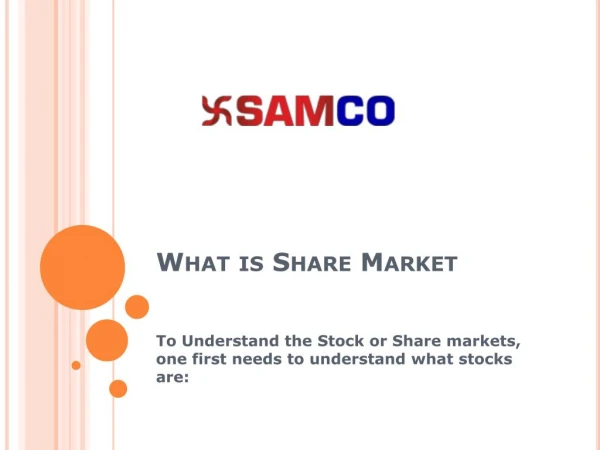 What is Share Market and How to Invest in Stock Market in India - Trade with Samco