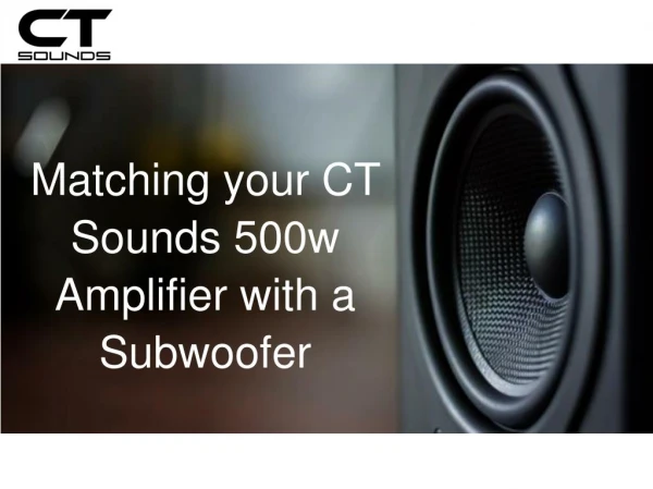 CT Sounds 500w Amplifier