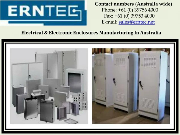 Electrical & Electronic Enclosures Manufacturing In Australia