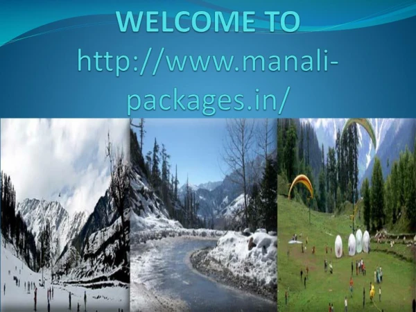 Delhi To Manali Packages