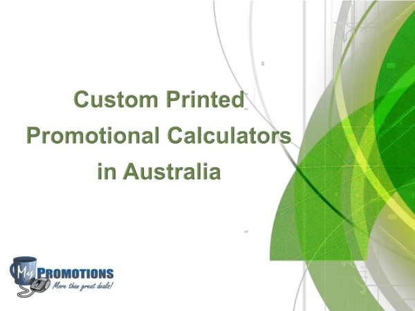 Custom Printed Promotional Calculators in Australia