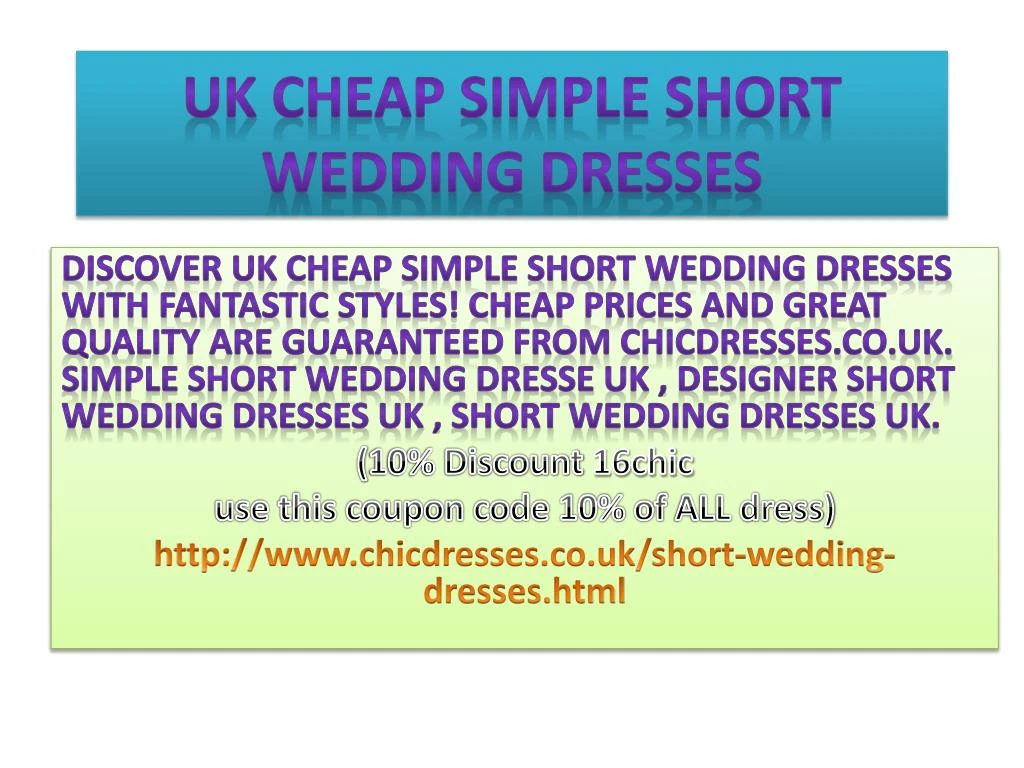 u k cheap simple short wedding dresses