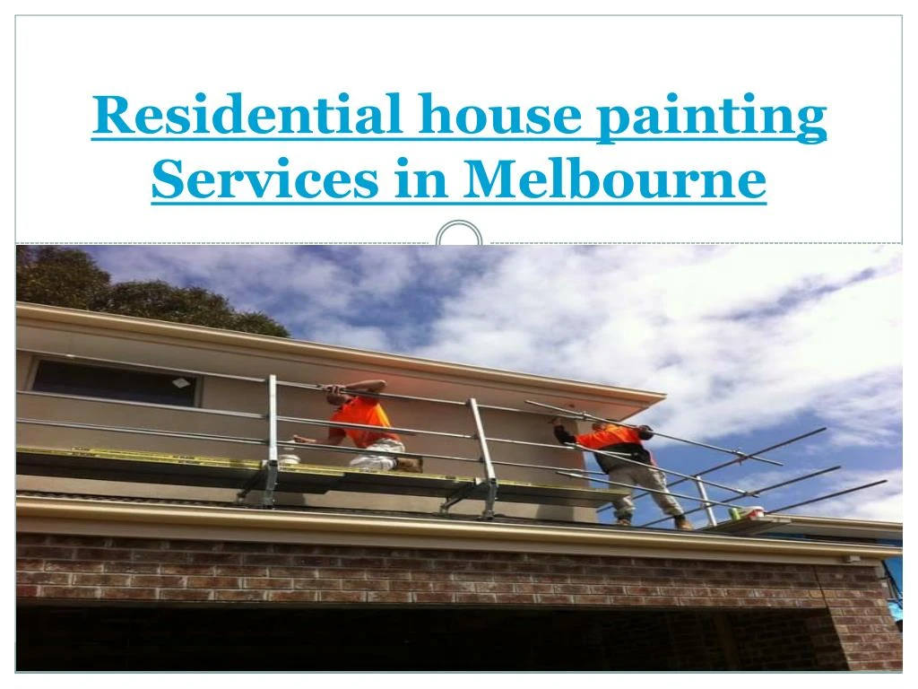 residential house painting services in melbourne
