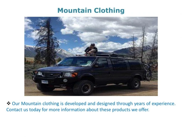 Mountain Clothing
