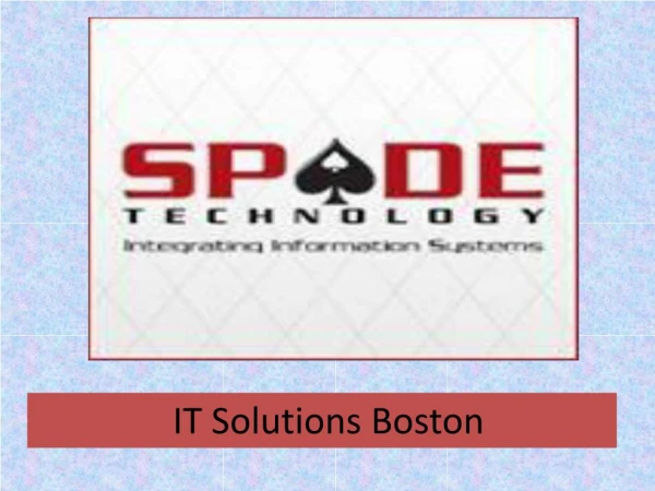 IT Solutions Boston