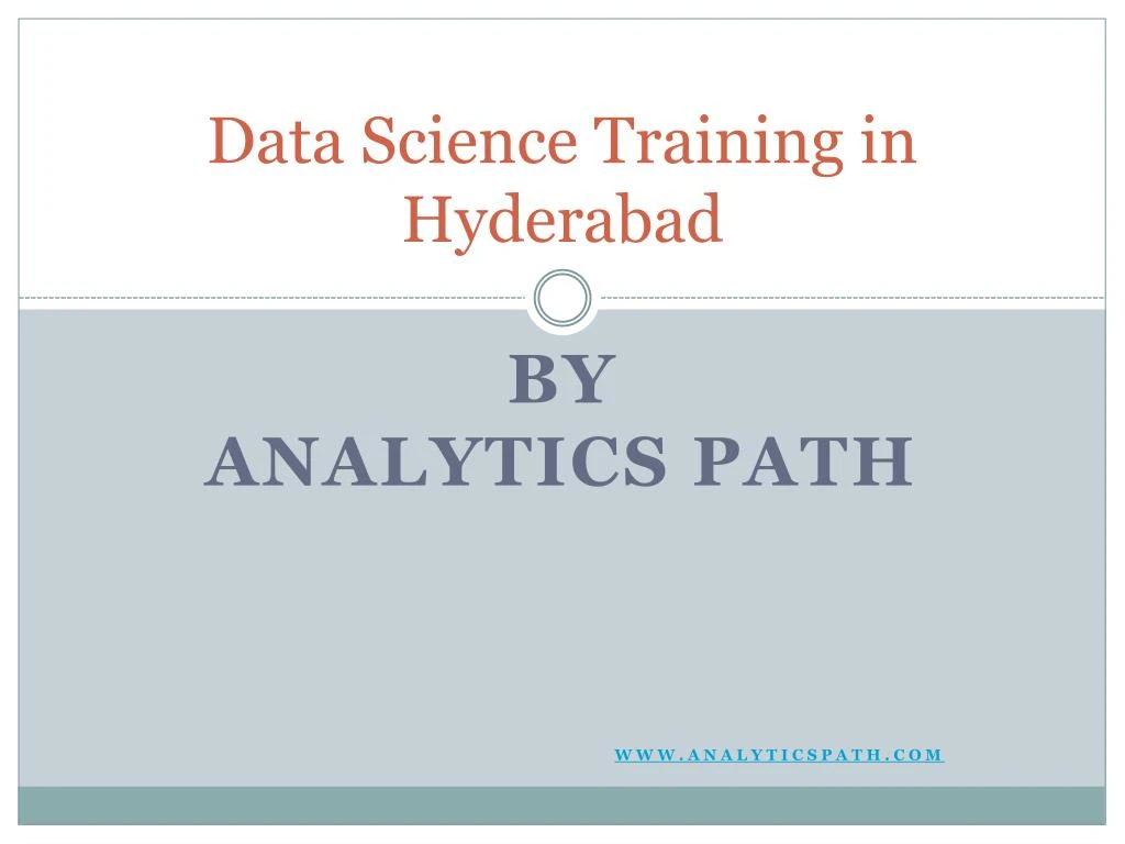 data science training in hyderabad