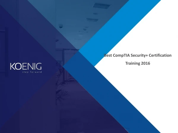 Best CompTIA Security Certification Training 2016
