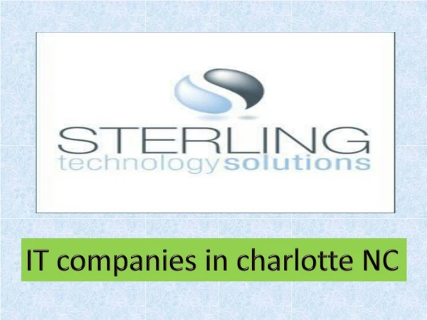 IT companies in charlotte NC