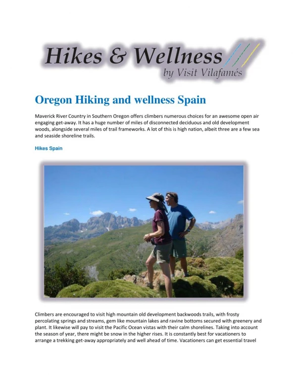 Hikes Spain