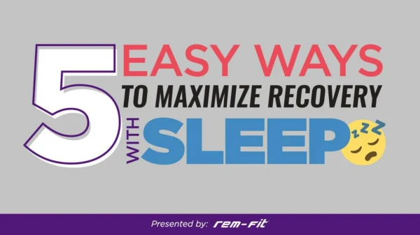 Maximize your workout recovery with sleep