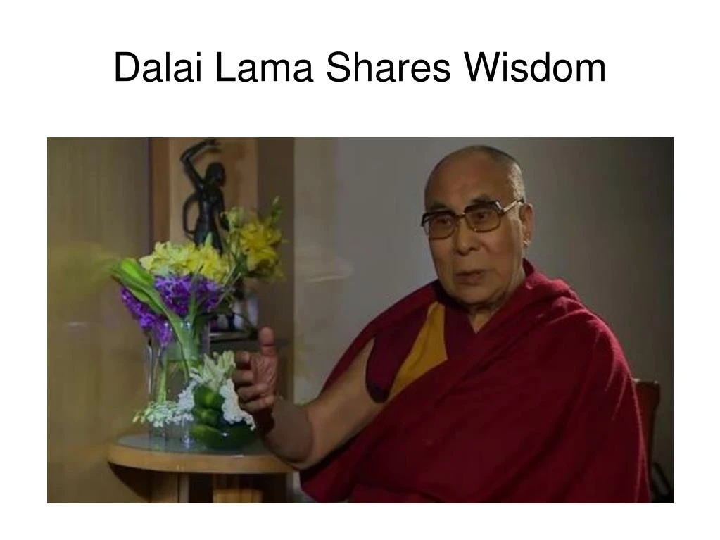 dalai lama shares wisdom