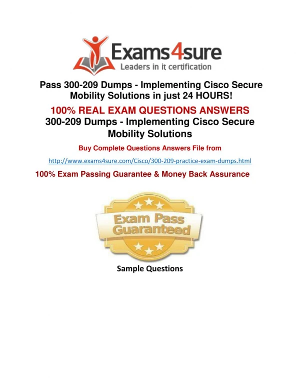 300-209 Exam Questions