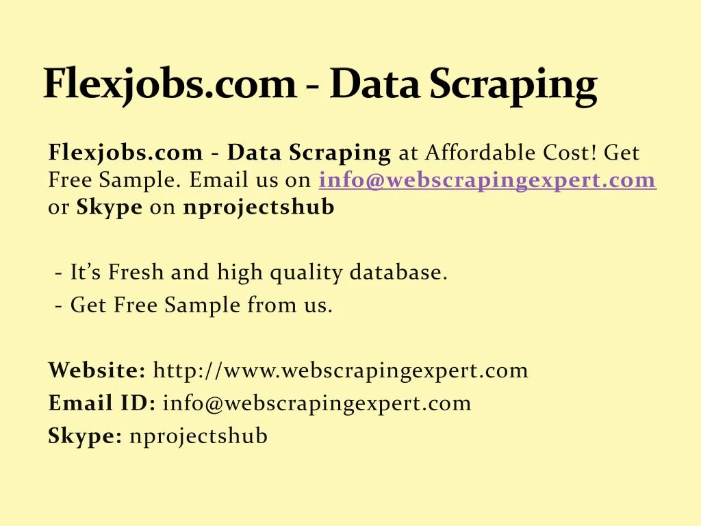 flexjobs com data scraping