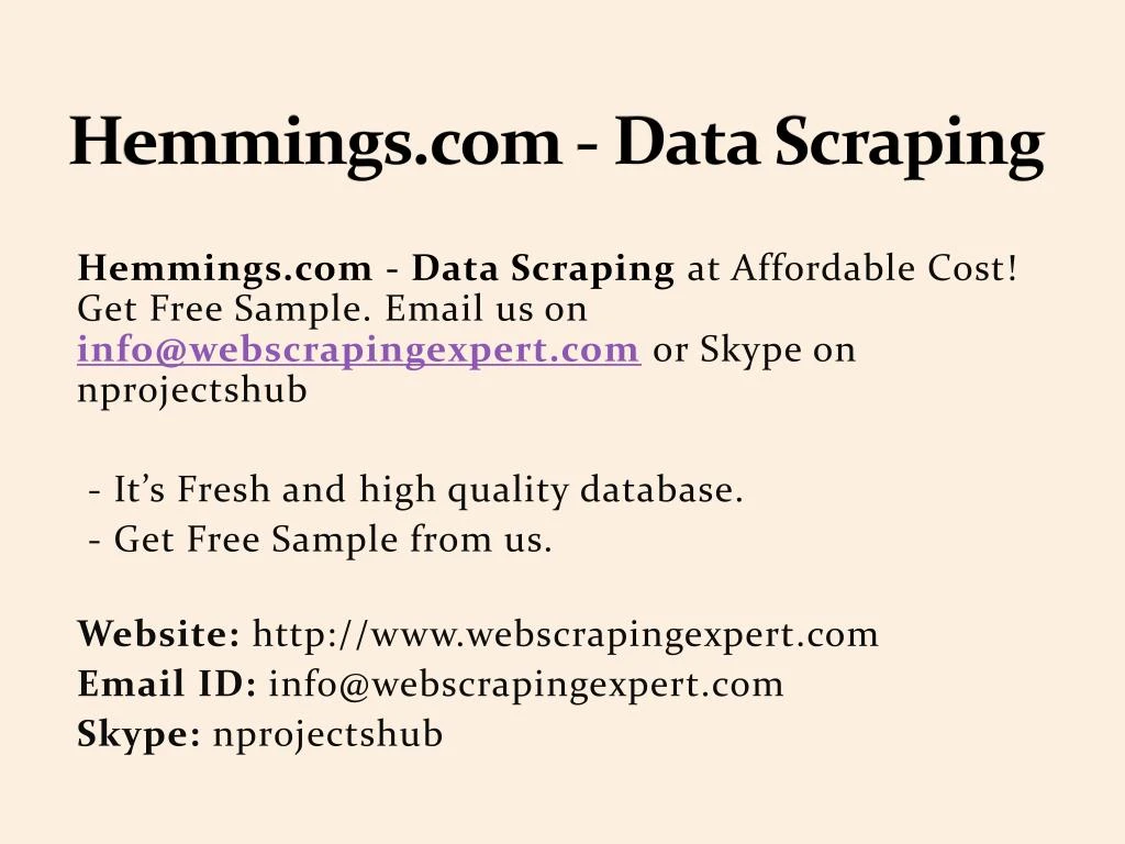 hemmings com data scraping