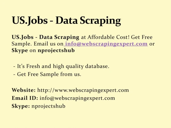 US.Jobs - Data Scraping