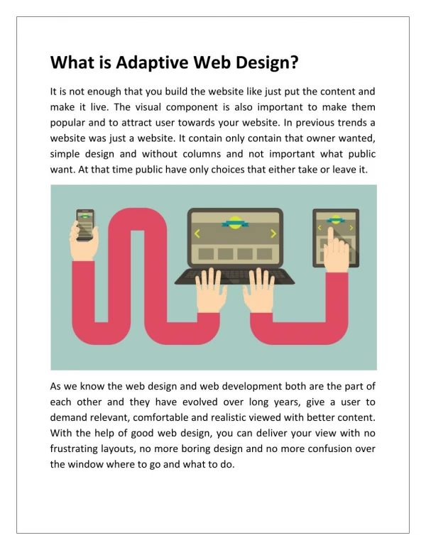 What is Adaptive Web Design?