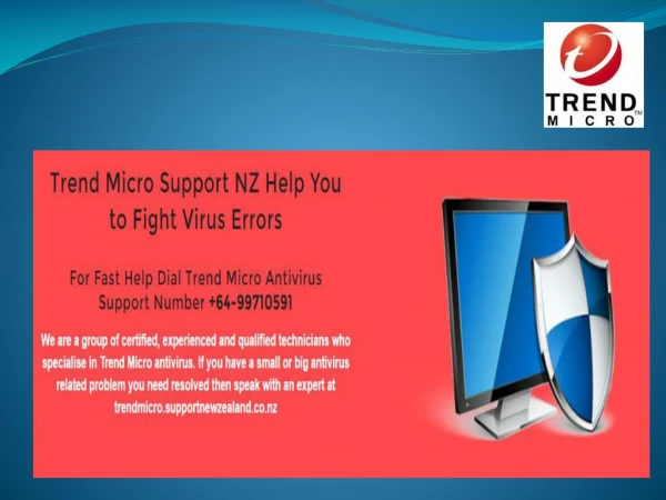 Trend micro Customer Support NZ | 64-99710591
