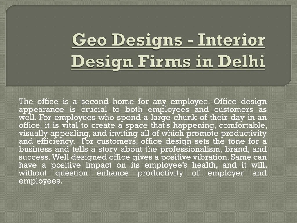 geo designs interior design firms in delhi