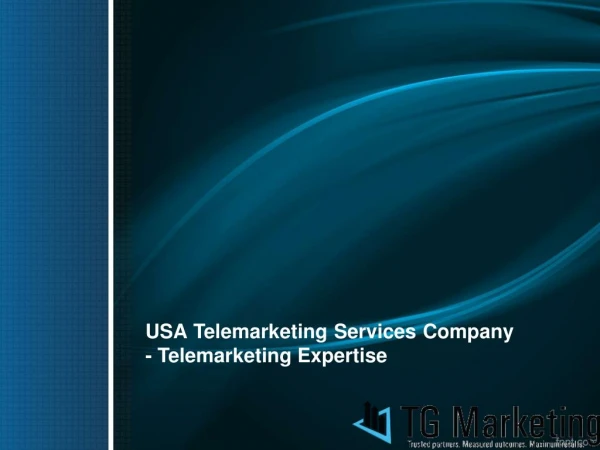 USA Telemarketing Services Company - Telemarketing Expertise