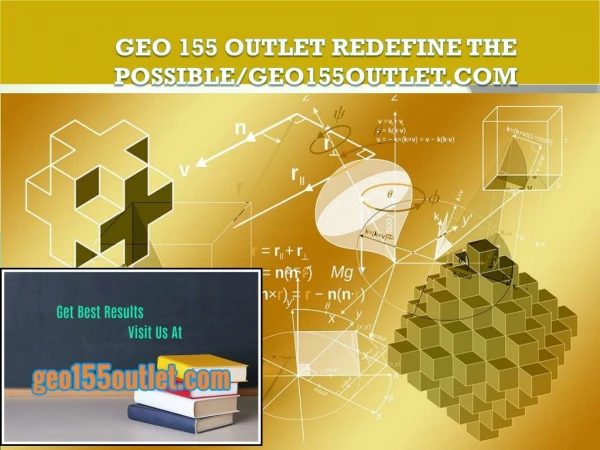 GEO 155 OUTLET Redefine the Possible/geo155outlet.com