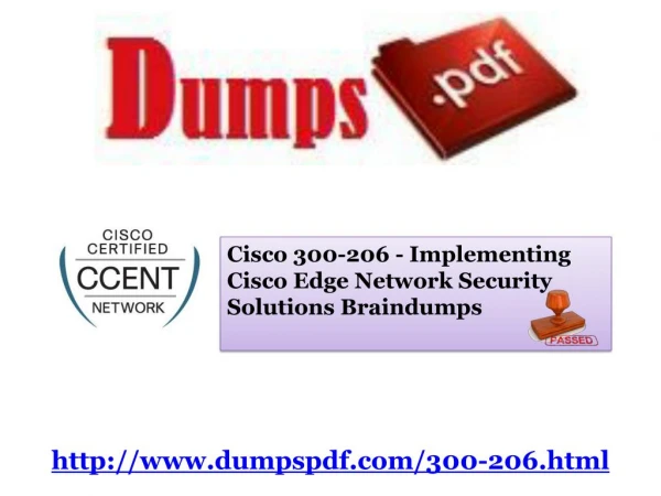 Cisco 300-206 100% correct Answer By Dumpspdf
