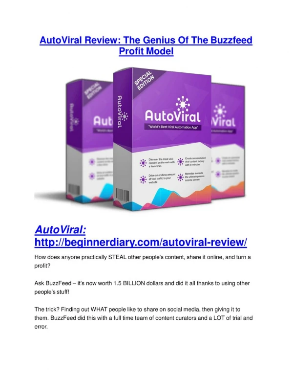 AutoViral Review and AutoViral (EXCLUSIVE) bonuses pack