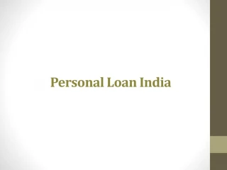 PPT - Personal Loan Company In India PowerPoint Presentation, Free ...