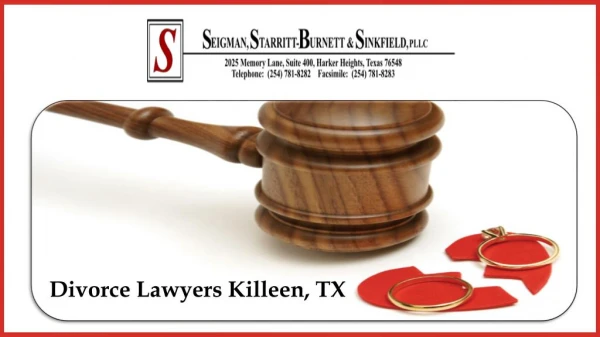 Divorce Lawyers Killeen, TX