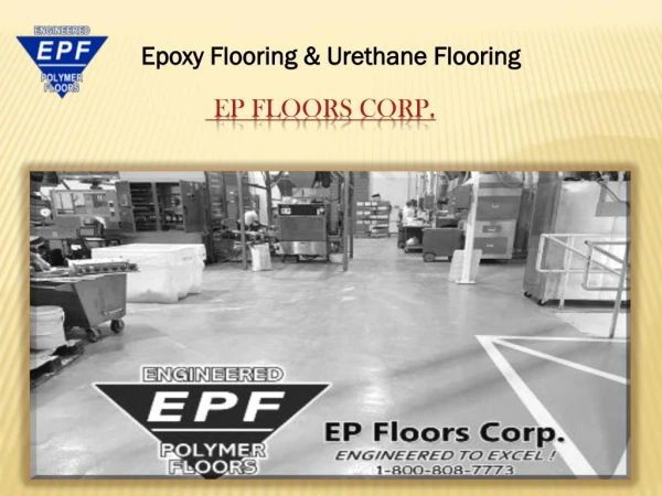 Epoxy Flooring Coatings MD,VA (MFG PLANTS)