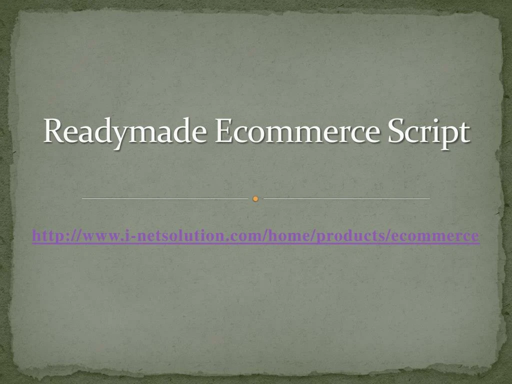 readymade ecommerce script
