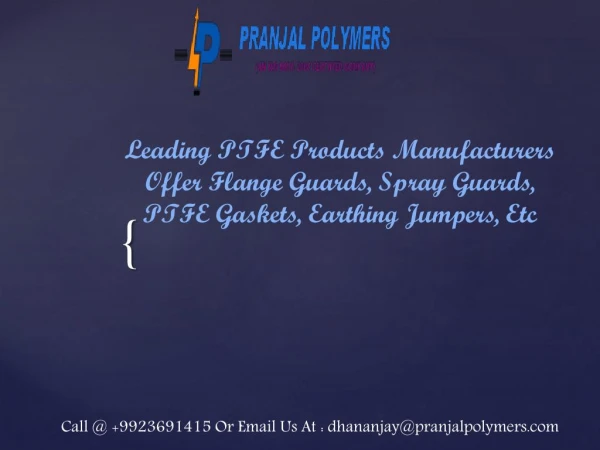 PTFE Flange Guards Supplier