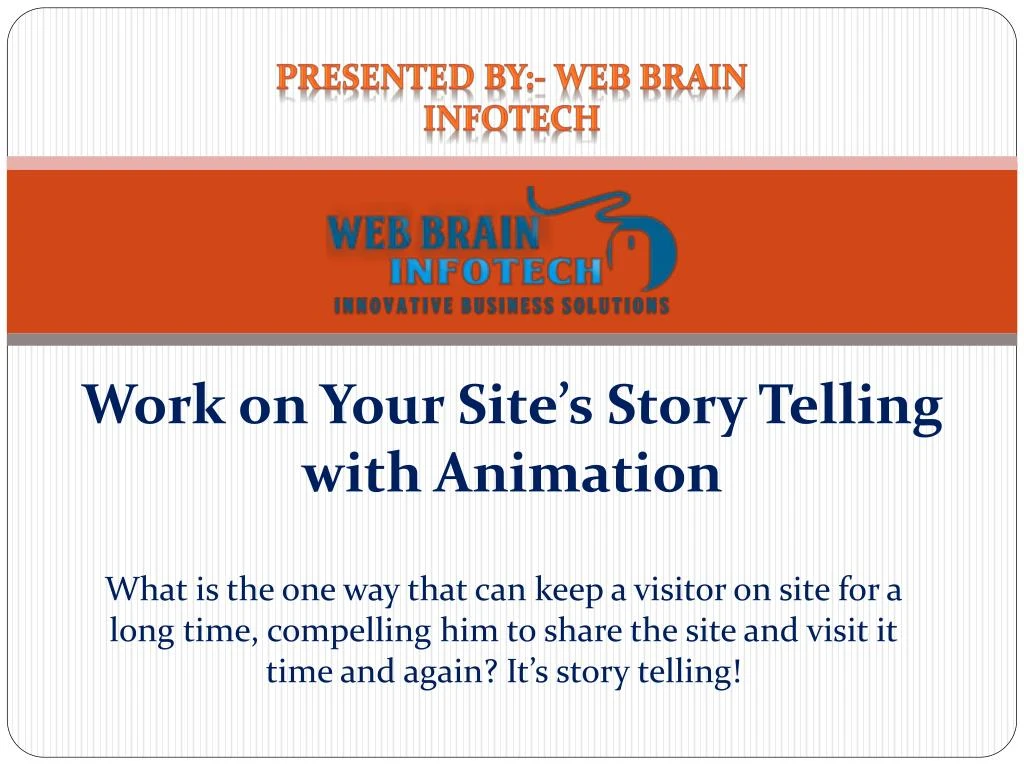 work on your site s story telling with animation
