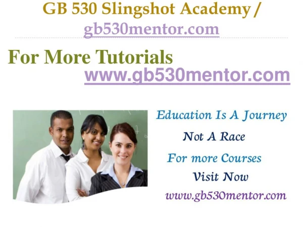 GB 530 Slingshot Academy / gb530mentor.com