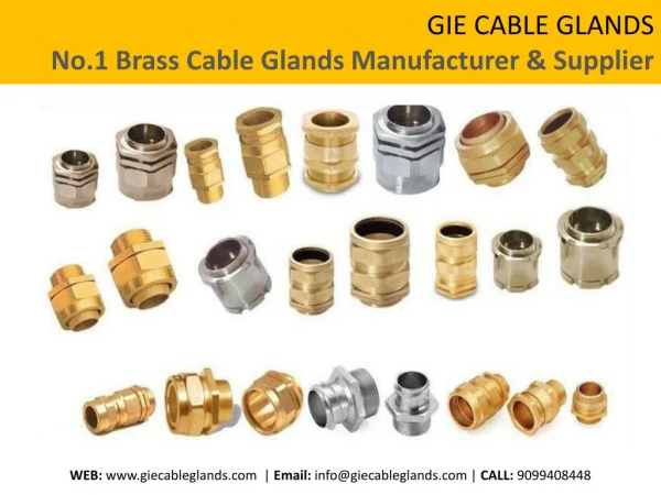 GIE CABLE GLANDS - No.1 Brass Cable Glands Manufacturer in India
