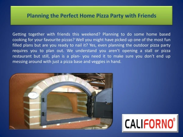 Planning the Perfect Home Pizza Party with Friends