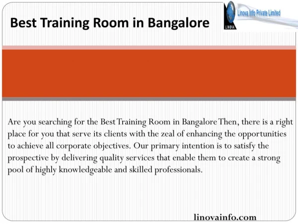 Best Training Room in Bangalore
