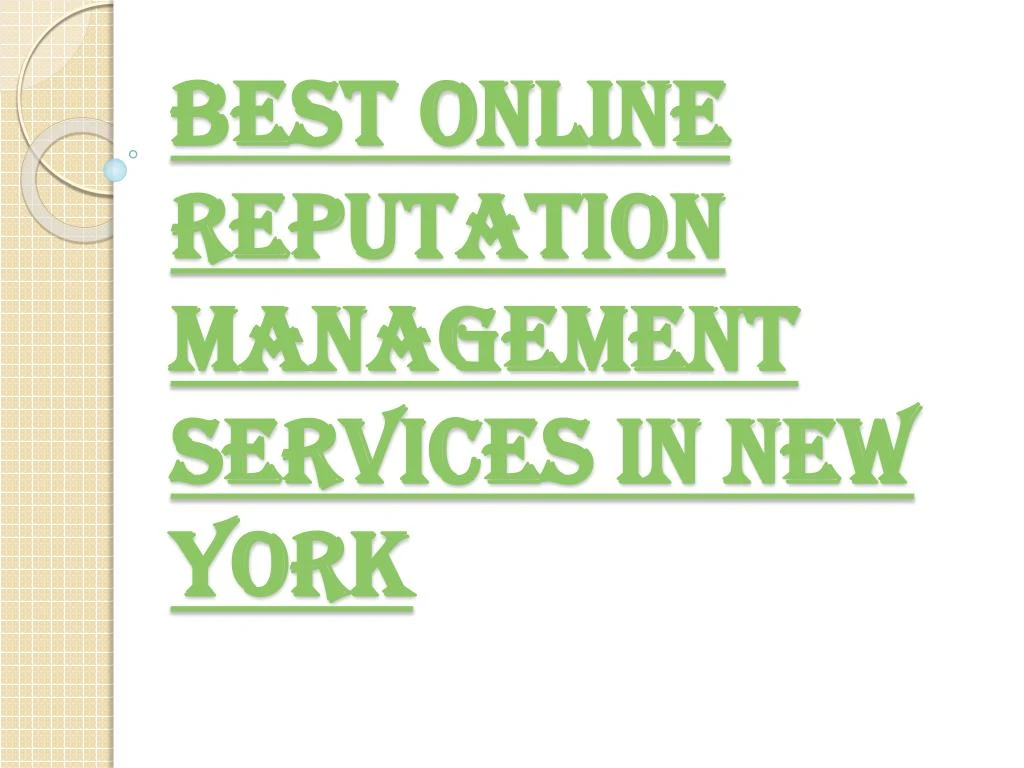 best online reputation management services in new york