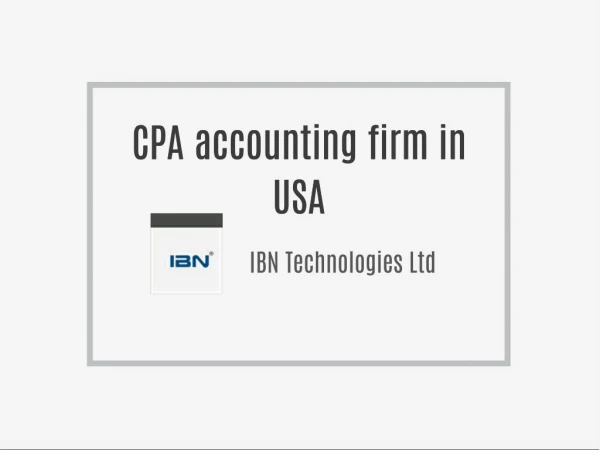 CPA accounting firm in USA