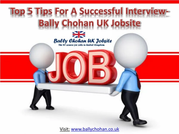 Top 5 Tips For A Successful Interview- Bally Chohan UK Jobsite